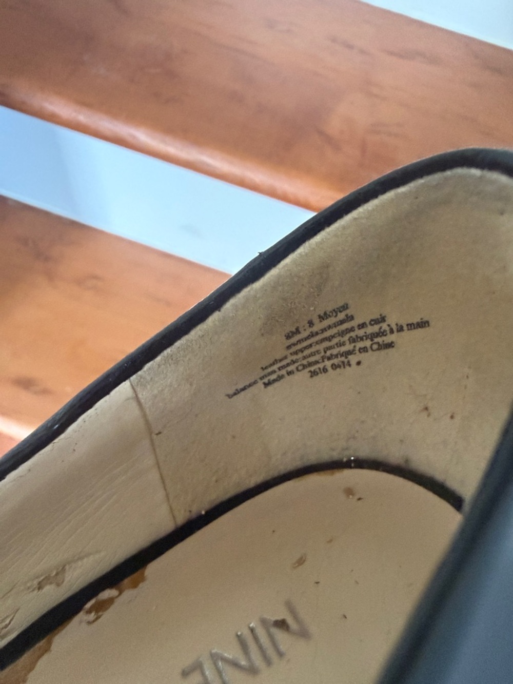 Buy 5 for 10$❗️Nine West Black Leather Wedge Pumps - Picture 4 of 5